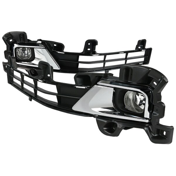 Spec-D Tuning 16-Up Toyota Land Cruiser Oem Style Fog Lights Clear LF-LCR16COEM-DL - main